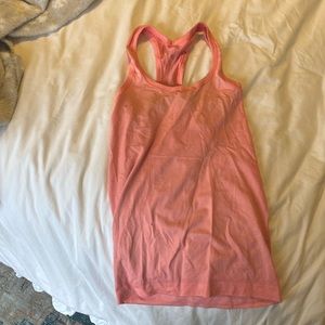 lululemon coral tank top